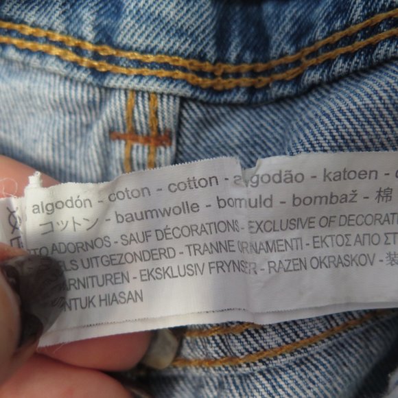 Zara Blue Denim Mini Short Jeans - Picture 16 of 16